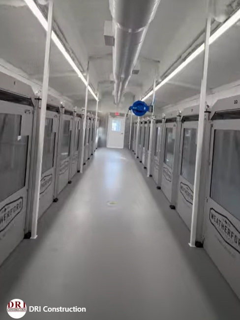 Complete kennel remodeling of the Weatherford Animal Shelter