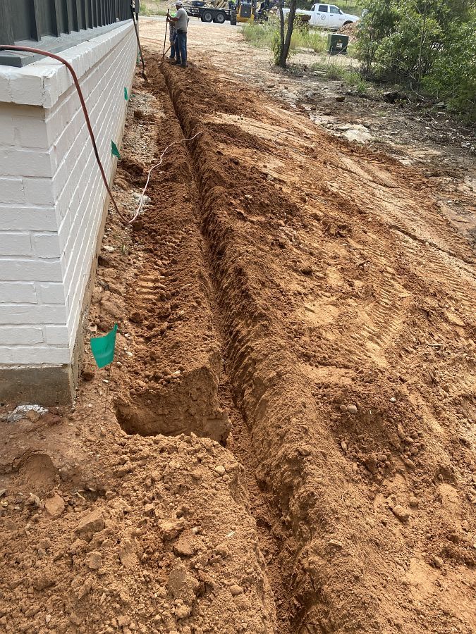 Trenching: Dirt work by DRI Construction
